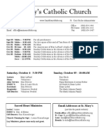 Bulletin Forseptember 28, 2014