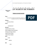 La Evolución Constitucional Del Poder Judicial en El Perú Desde La Constitución de 1823 A 1993.influencias