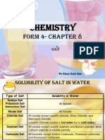 Chemistry Salt: Form 4-Chapter 8