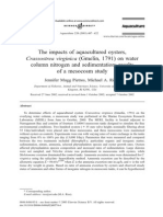 The Impacts of Aquacultured Oysters, Crassostrea Virginica (Gmelin, 1791) On Water Column Nitrogen and Sedimentation: Results of A Mesocosm Study