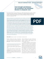 2 - Evaluation of Bond Strength and Thickness of Adhesive Layer According To The Techniques of Applying Adhesives in Composite Resin Restorations