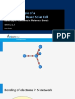 Working Principle of A Semiconductor Based Solar Cell: Band Gap II - Electrons in Molecular Bonds