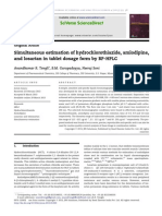 Simultaneous HCTZ + Amlodipine + Losartan HPLC PDF