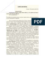 Carta Notarial Difamacion