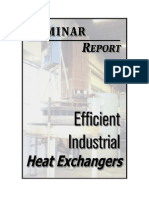 Efficient Industrial Heat Exchangers - Seminar Report