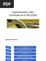 Implementador Lider ISO 22301