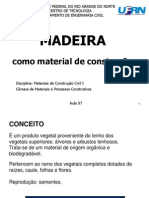 Aula - 9A Madeira Como Material de Construção PDF