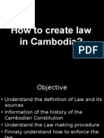 How To Create Law in Cambodia