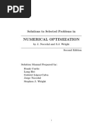 Numerical Optimization - Solutions Manual