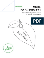 Moda Na Alternatywę Czyli o Odpowiedzialności W Branży Odzieżowej - A. Rudnicka