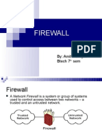 Firewall: By: Amit Mahajan Btech 7 Sem