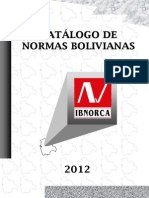 Catalogo de Normas Bolivianas 2012-2