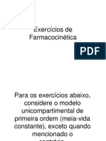 Exercícios de Farmacocinética