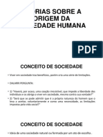 Teorias Sobre A Origem Da Sociedade Humana