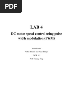 DC Motor Speed Control Using Pulse Width Modulation (PWM)