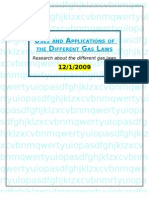 Uses and Applications of The Different Gas Laws