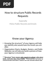 How To Structure Public Records Requests