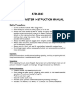 ATD-5830 3/16" Air Riveter Instruction Manual: Safety Precautions