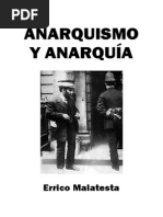 Anarquismo y Anarquia, de Errico Malatesta