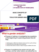 Basic Concepts Tools Gender Analysis