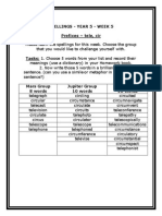 t1 Y5 Spellings - All Groups-1st Oct 2014