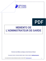 Administateur de Garde Hospitalier