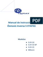 Nuevo Manual de Instrucciones Osmosis Inversa 5 ETAPAS Rev