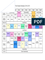 2014-2015 Schedule All Color