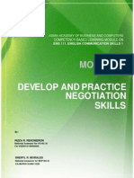 Module 3. Practice Negotiation Skills PDF