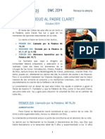 Celebraciones Triduo Al P. Claret PDF