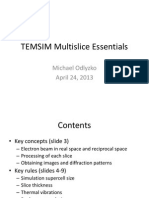 TEM Multislice Simulation Tutorial