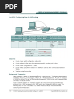 Lab 9.3.6 Configuring Inter-VLAN Routing - Ab - 9 - 3!6!941