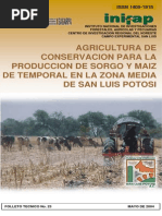 Agricultura de Conservación para Sorgo y Maíz de Temporal en La Zona Media de San Luis Potosí PDF