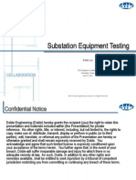 Substation Equipment Testing