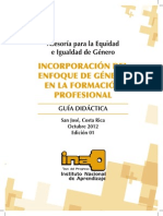 Guia - Didactica Asesoria para La Equidad de Genero. Incorporacion Del Enfoque de Genero en La Formación Profesional PDF