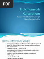 Stoichiometric Calculations