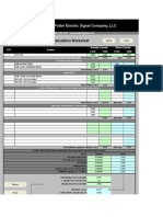 Potter Electric Signal Company, LLC: PFC-7500 Series Battery Calculation Worksheet