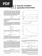 Steady State and Equilibrium Approximations in Reaction Kinetics