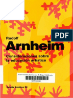 Consideraciones Sobre La Educación Artística PDF