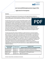 Early Warning Indicator System (EWIS) Implementation Support Pilot Application For Participation