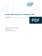 Intel MPI Library For Windows OS User's Guide