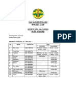 SMK Sungai Tapang Biology Club Sports Day Sales 2014 Duty Roaster