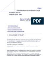 Réponses À Des Étudiants en Philosophie Sur L'objet PDF