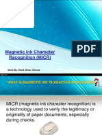 Magnetic Ink Character Recognition