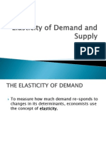 Elasticity of Demand and Supply