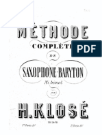 H. Klose Methode Complete de Saxophone Baryton Eb PDF