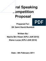 Choral Speaking Proposal