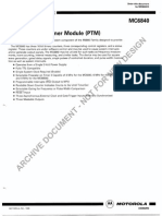 MC6840 Programmable Timer (PTM) : Semiconductor