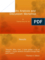 Results Analysis and Discussion Workshop