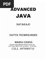 Advanced Java Notes by Nataraz Sir JavabynataraJ